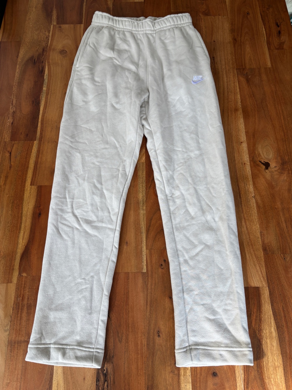 Nike Sportswear Club Fleece Light Bone Open Hem Sweatpants Mens - Small